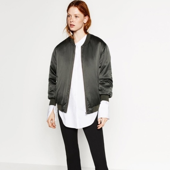 zara oversized bomber jacket
